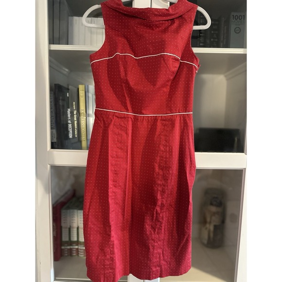 Vintage Women's BEBE Polka Dots Dress‎ Size medium RETRO - Picture 4 of 7